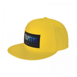 Trapstar Chenille Baseball Cap καπελα ανδρικα κίτρινα Greece | QS67-447