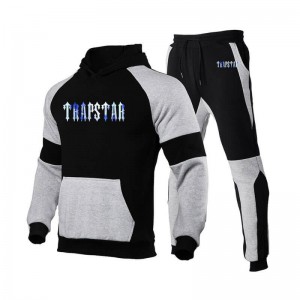 Trapstar Fleece Causal Αθλητικά Set ανδρικα μαυρα Greece | FP07-767