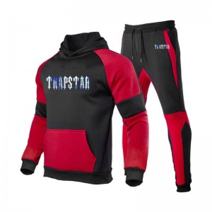 Trapstar Fleece Causal Αθλητικά Set ανδρικα κοκκινα Greece | JY05-151