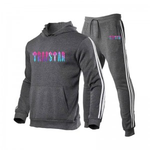 Trapstar Fleece Causal Αθλητικά Set ανδρικα γκρι Greece | LN70-730