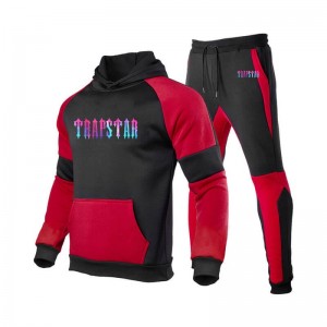 Trapstar Fleece Causal Αθλητικά Set ανδρικα κοκκινα Greece | UP88-390