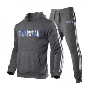 Trapstar Fleece Causal Αθλητικά Set ανδρικα γκρι Greece | WG16-915