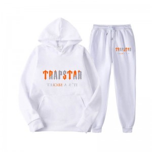 Trapstar Fleece It's Secret Set ανδρικα ασπρα Greece | HW95-172