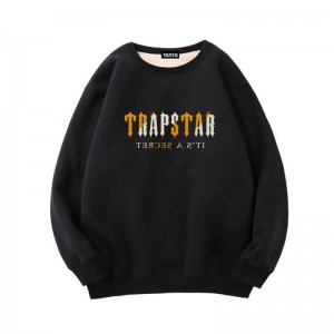 Trapstar Fleece It's a Secret Φούτερ ανδρικα μαυρα Greece | NJ19-525