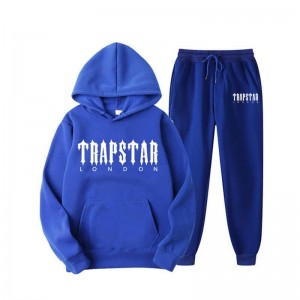 Trapstar Fleece London Shining Set ανδρικα μπλε Greece | DU43-233