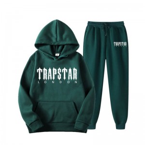 Trapstar Fleece London Shining Set ανδρικα πρασινο Greece | SK39-303