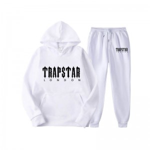 Trapstar Fleece London Set ανδρικα ασπρα Greece | EY24-185