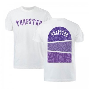 Trapstar Football Top μπλουζακια ανδρικα ασπρα Greece | XL51-635