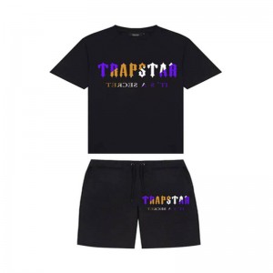 Trapstar Irongate Arch Chenille Set Σορτσ ανδρικα μαυρα Greece | LA12-766