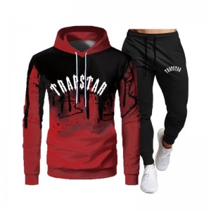 Trapstar It's a Secret Streetwear Set ανδρικα κοκκινα Greece | YW40-828