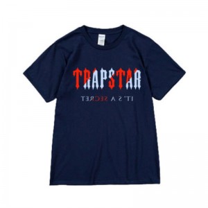 Trapstar It's a Secret κοντο Sleeve μπλουζακια ανδρικα μπλε Greece | LC41-600