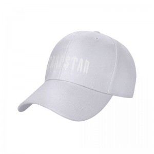 Trapstar London Baseball Caps καπελα ανδρικα ασπρα Greece | BM00-030