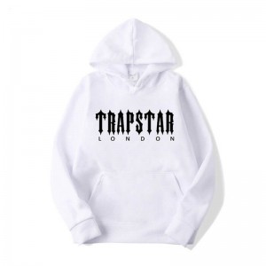 Trapstar London City Φουτερ με Κουκουλα ανδρικα ασπρα Greece | JD34-910