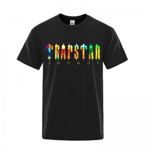 Trapstar London Lemon μπλουζακια ανδρικα μαυρα Greece | NN56-553