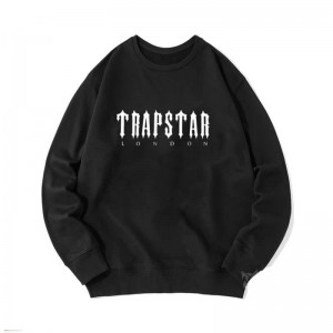 Trapstar Merch London Φούτερ ανδρικα μαυρα Greece | OD04-495