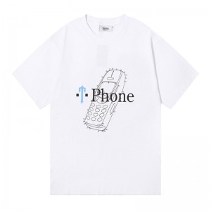 Trapstar Paint Splatter Phone μπλουζακια ανδρικα ασπρα Greece | SC91-050