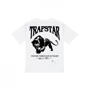 Trapstar Panthera Tee μπλουζακια ανδρικα ασπρα Greece | KP85-141