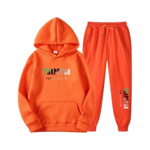 Trapstar Printed Autumn Χειμερινά Warm Sportswear Set ανδρικα πορτοκαλι Greece | CX07-440