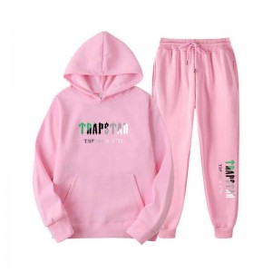 Trapstar Printed Autumn Χειμερινά Warm Sportswear Set ανδρικα ροζ Greece | NR60-373