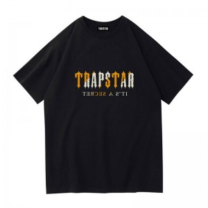 Trapstar Shinning Galaxy its a Secret μπλουζακια ανδρικα μαυρα Greece | SJ44-503