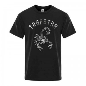 Trapstar Spider Printed σταμπεσ Tee μπλουζακια ανδρικα μαυρα Greece | HC99-342