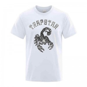 Trapstar Spider Printed σταμπεσ Tee μπλουζακια ανδρικα ασπρα Greece | LH24-798