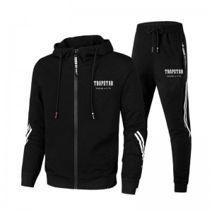 Trapstar Sportswear Set ανδρικα μαυρα Greece | IV93-932