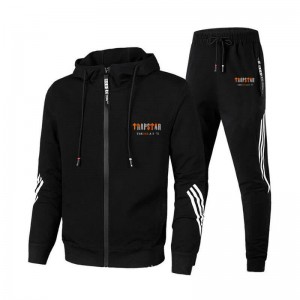 Trapstar Sportswear Set ανδρικα μαυρα Greece | SC31-177