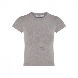 Trapstar TS-Star Applique Baby Tee μπλουζακια ανδρικα γκρι Greece | MS11-649