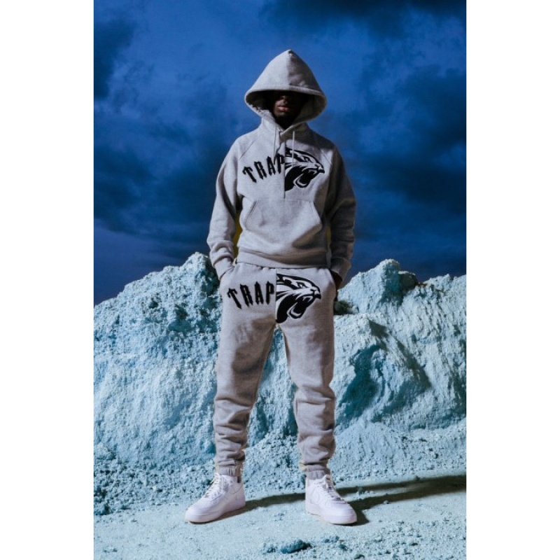 Trapstar Arch Shooters Hoodie Set ανδρικα γκρι Greece | FQ51-064