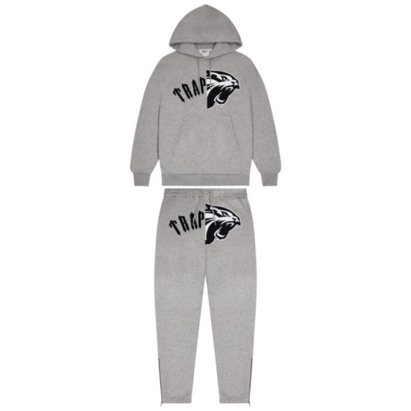 Trapstar Arch Shooters Hoodie Set ανδρικα γκρι Greece | FQ51-064