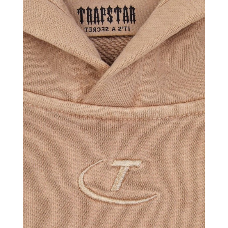 Trapstar Construct Hyperdrive Hoodie Set ανδρικα καφε Greece | HD69-379