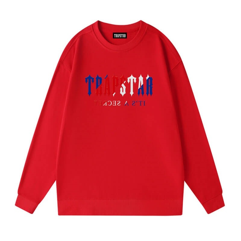 Trapstar Crewneck It’s A Secret Galaxy Φούτερ ανδρικα κοκκινα Greece | XL83-387