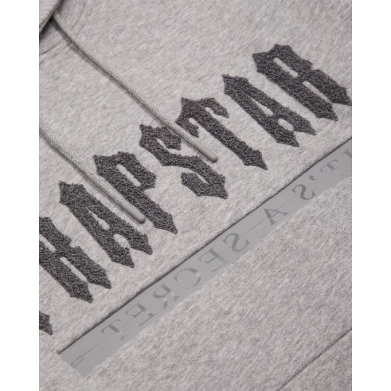 Trapstar Decoded Chenille 2.0 Hoodie Set ανδρικα γκρι Greece | LA49-530