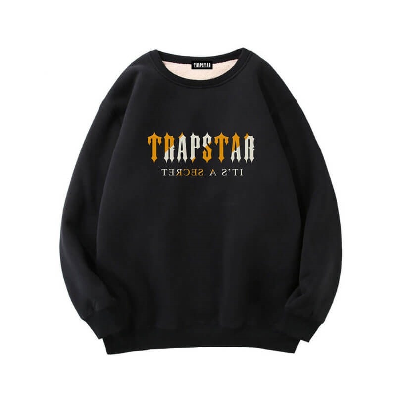 Trapstar Fleece It\'s a Secret Φούτερ ανδρικα μαυρα Greece | NJ19-525