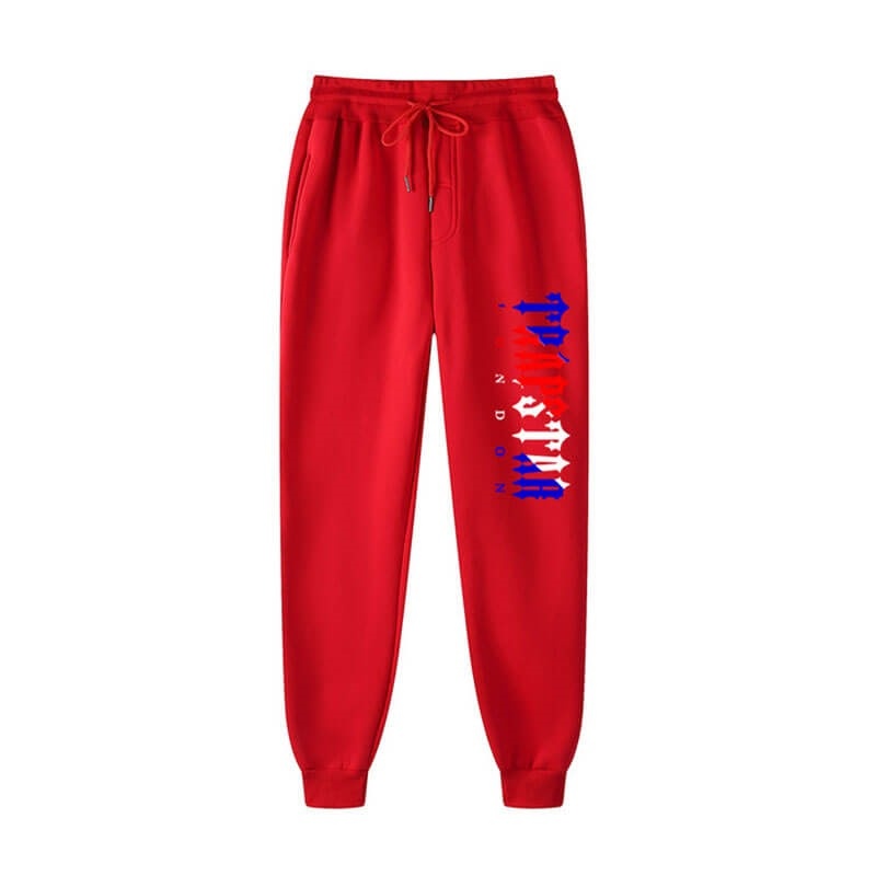 Trapstar Fleece London Shining Παντελονι ανδρικα κοκκινα Greece | JR81-103