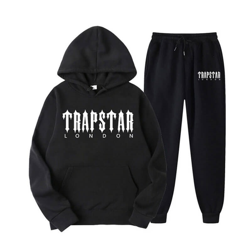 Trapstar Fleece London Shining Set ανδρικα μαυρα Greece | OP32-671