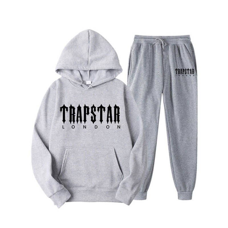 Trapstar Fleece London Set ανδρικα γκρι Greece | BB33-020