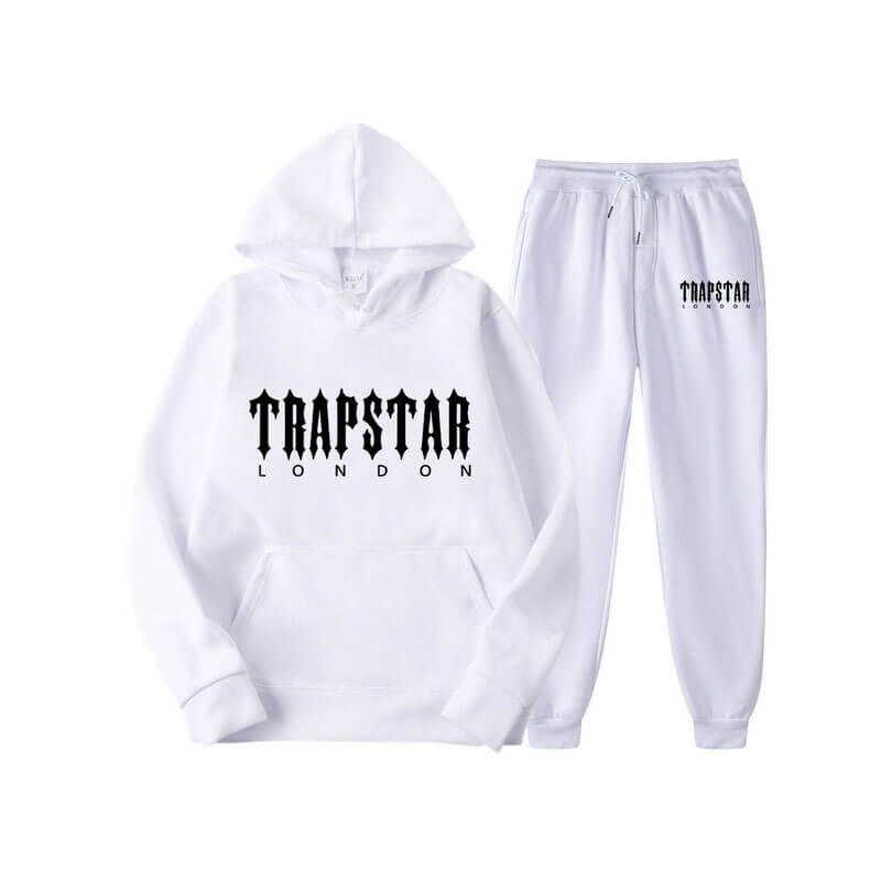 Trapstar Fleece London Set ανδρικα ασπρα Greece | EY24-185