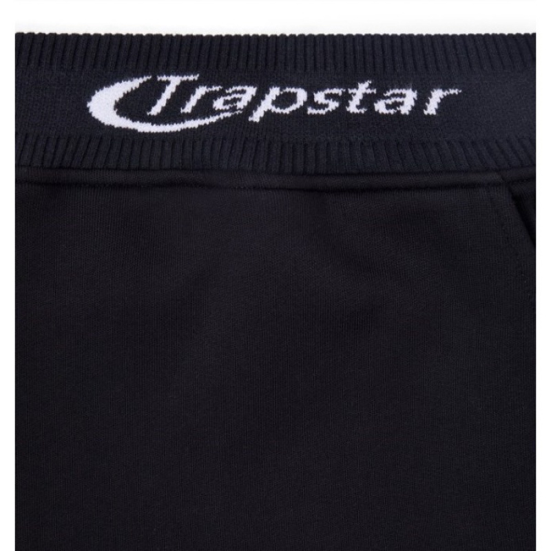 Trapstar Hyperdrive Rib Hoodie Shorts Set Set ανδρικα μαυρα Greece | ZJ43-345