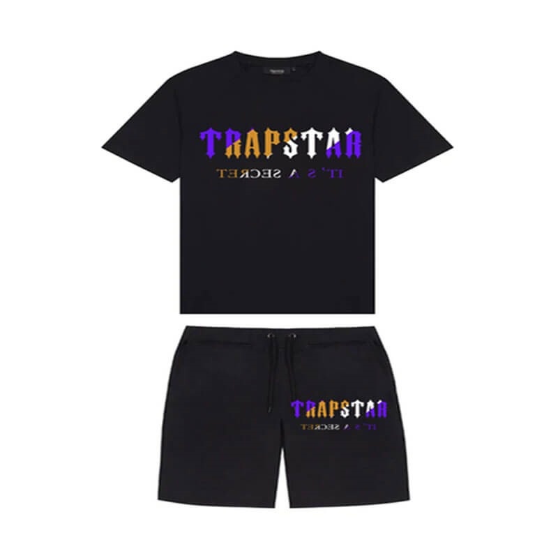 Trapstar Irongate Arch Chenille Set Σορτσ ανδρικα μαυρα Greece | LA12-766