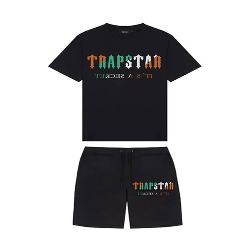 Trapstar Irongate Arch Chenille Set Σορτσ ανδρικα μαυρα Greece | DX47-430