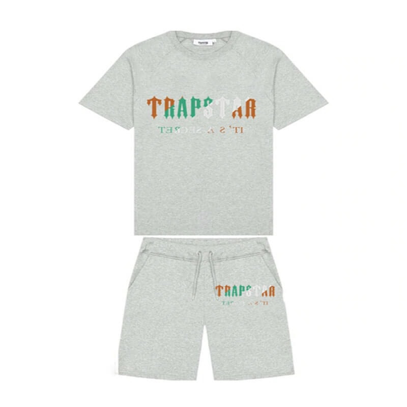 Trapstar Irongate Arch Chenille Set Σορτσ ανδρικα γκρι Greece | PW26-107