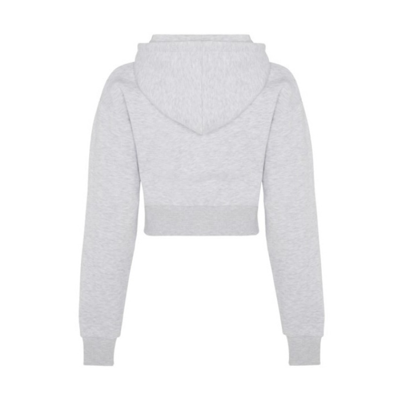 Trapstar Irongate Stud Cropped Hoodie Φουτερ με Κουκουλα γυναικεια γκρι Greece | XU90-608