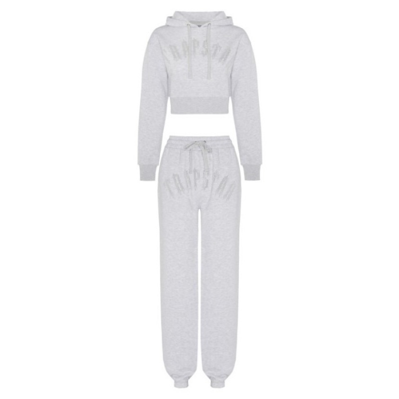 Trapstar Irongate Stud Loose Fit Jogging Bottoms Παντελονι γυναικεια γκρι Greece | GJ85-683