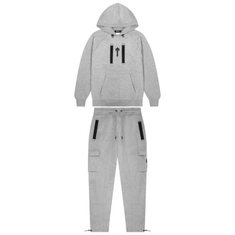 Trapstar Irongate T Trap Fleece Hoodie Set ανδρικα γκρι Greece | CF30-969