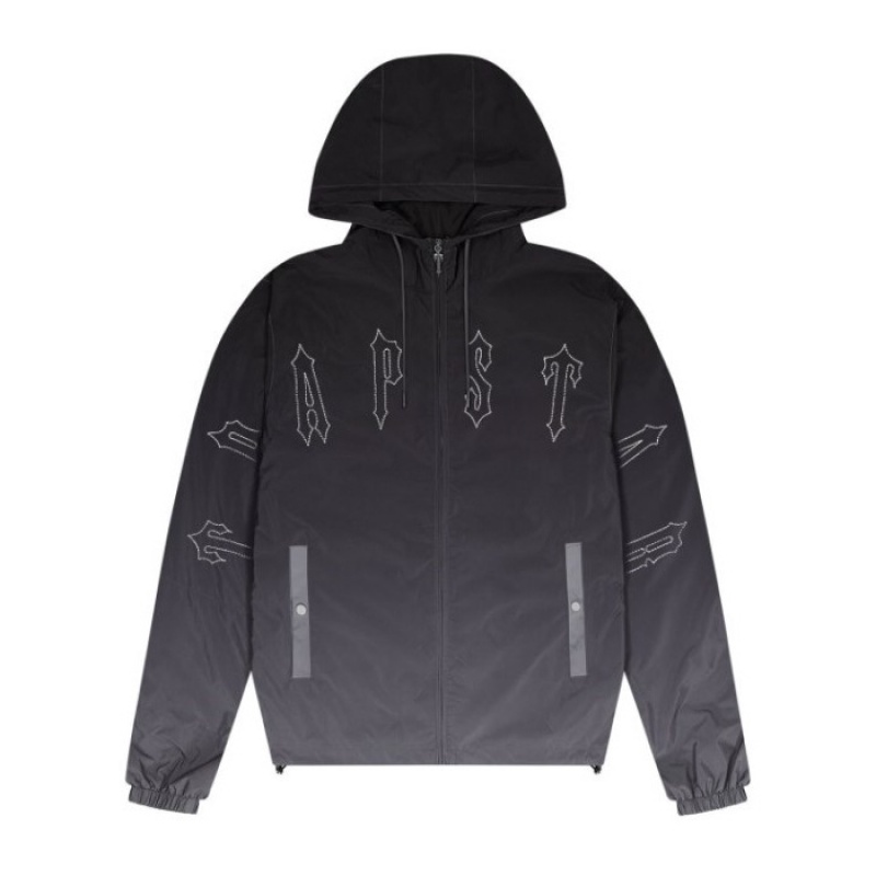 Trapstar Irongate Windbreaker εξωτερικά ενδύματα ανδρικα μαυρα Greece | UL39-861