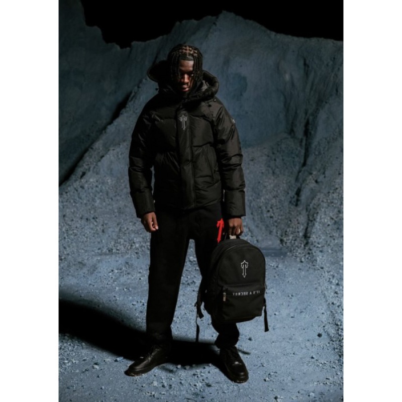 Trapstar It's A Secret Rucksack Τσαντεσ ανδρικα μαυρα ασπρα Greece | OB03-700