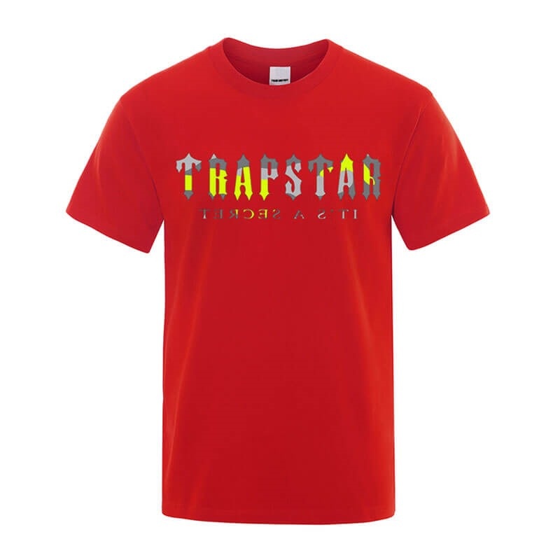 Trapstar Its a Secret Dave μπλουζακια ανδρικα κοκκινα Greece | YH75-889