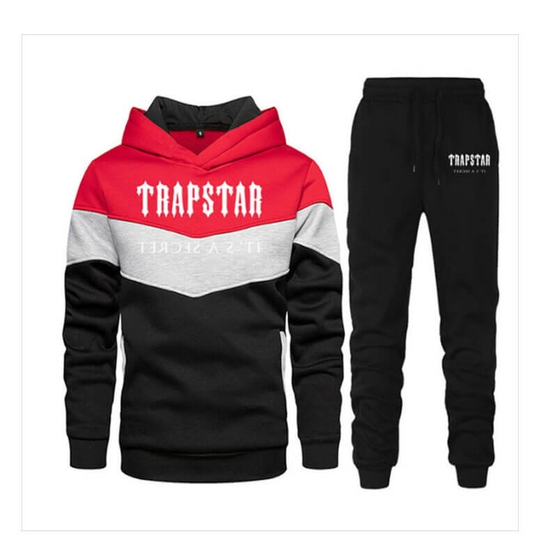 Trapstar Jogging Suit Logo Set ανδρικα μαυρα Greece | GE32-603